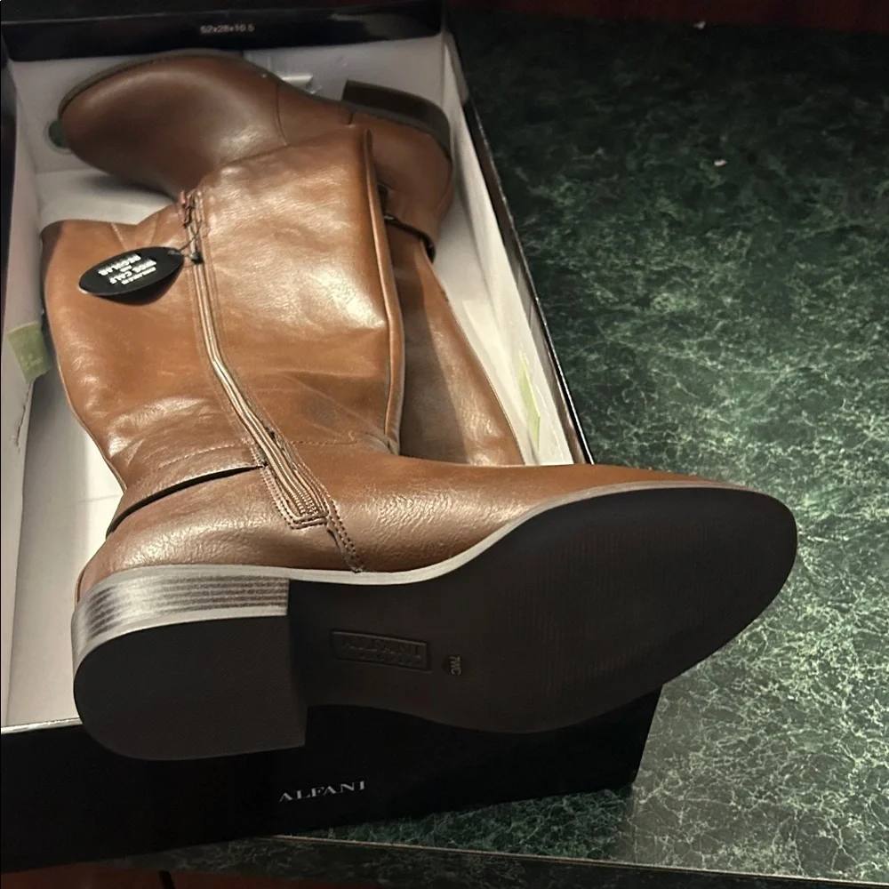 Alfani Tan Over the Knee Boots (WIDE CALF)